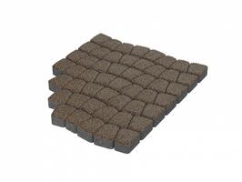  Тротуарная плитка Stellard Классико 60 мм Красный гранит: внешний вид